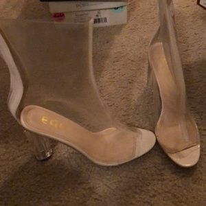Clear booties